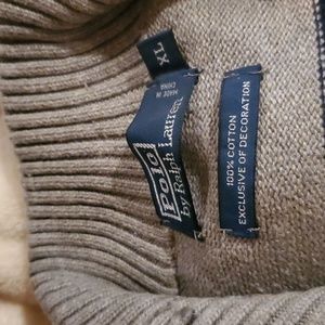 Polo by Ralph Lauren all cotton quarter zip sweater